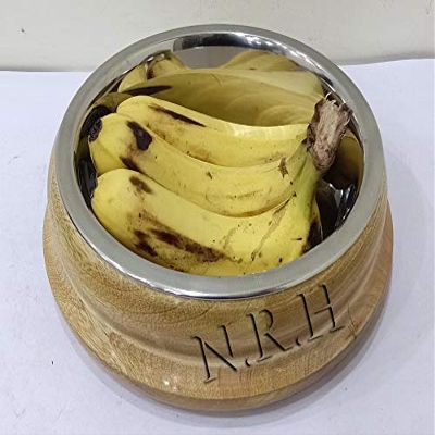 Nautical Replica Hub Stainless Steel Fruit Bowl with Spill-Proof Design