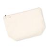 Personalized Name/Initials Heart Design Cosmetic Bag for Women, Textured Print, S, Natural, White Flock view 4