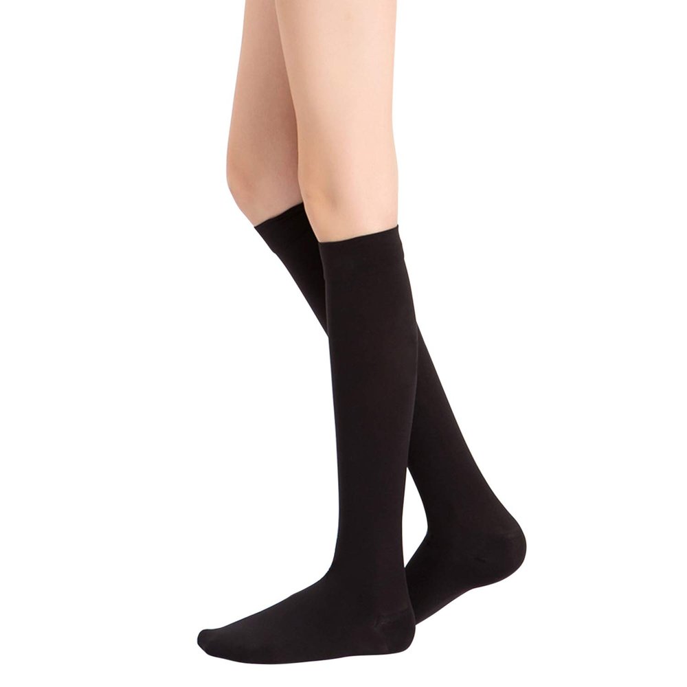 De feuilles Women's Compression Socks, Class 1, Black, Size S