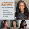 FASHION IDOL Afro-Kinky Human Hair for Dreadlock Extensions, Loc Repair, Braids and Tight Twists, for Locs, 3 Packs (150 g), Light Auburn, 25.4 cm view 3