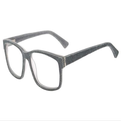SHINU Denim Frame Blue-Light Filter Myopia Glasses with Spring Hinges NS006