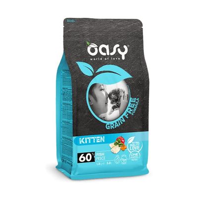 Oasy Grain Free Kitten Fish 7.5 kg