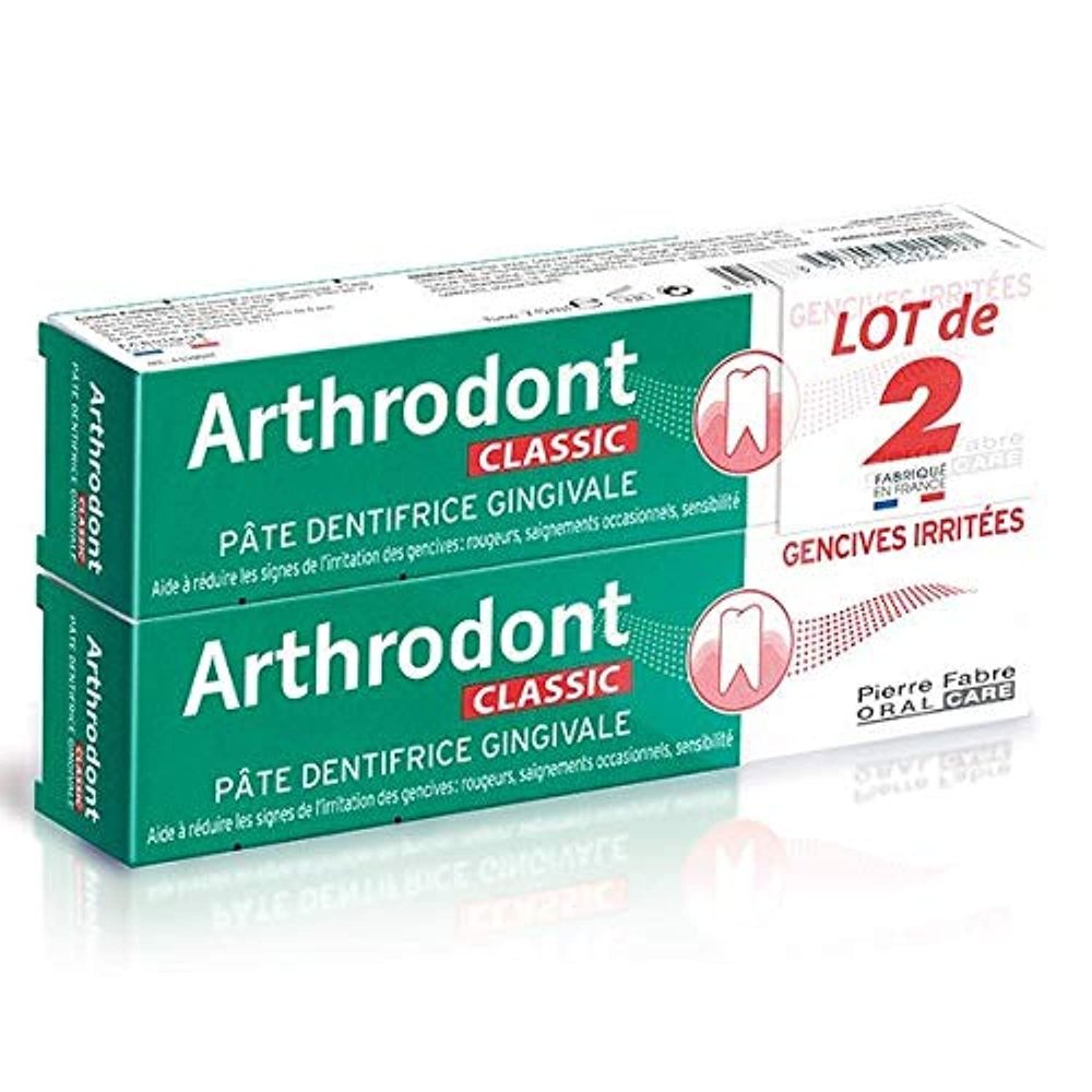 PIERRE FABRE Arthrodont Classic for Irritated Gums, 2 x 75 ml (2)