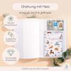 Cozy Racoon Child Health Booklet and Vaccination Record Cover | 3-Piece Set | High-Quality Cover for Your Child’s Health Examination Booklet and Vaccination Record | Woodland Animals Design (No Personalization) view 3