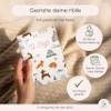 Cozy Racoon Child Health Booklet and Vaccination Record Cover | 3-Piece Set | High-Quality Cover for Your Child’s Health Examination Booklet and Vaccination Record | Woodland Animals Design (No Personalization) view 4