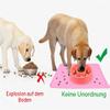 Joytale Silicone Feeding Mat for Dogs, Non-Slip Waterproof Mat with Raised Edge, 53 x 37 cm, Pink view 4