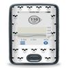 White Skull Stickers for Dexcom G6 Reader view 1