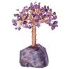 KYEYGWO Amethyst Healing Crystal Tree on Amethyst Base, Feng Shui Bonsai Money Tree Figurine, 12–15 cm view 1