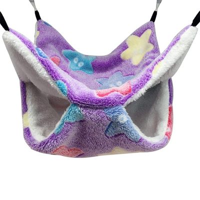 Small Pet Hammock with Plush Lining and Pocket