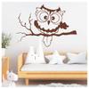 Owl on a Branch Wall Decal for Kids’ Room, Azure Blue 12, 80 x 115 cm view 4