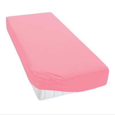 TM MAXX Jersey Fitted Sheet for Baby and Child, OEKO-TEX Standard, Pink 005, 70 x 140 cm