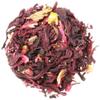 AURESA Organic Hibiscus Flower Tea in a Glass Jar | Dried Flowers - 80 g | Reusable Glass Bottle with Cork Closure view 1