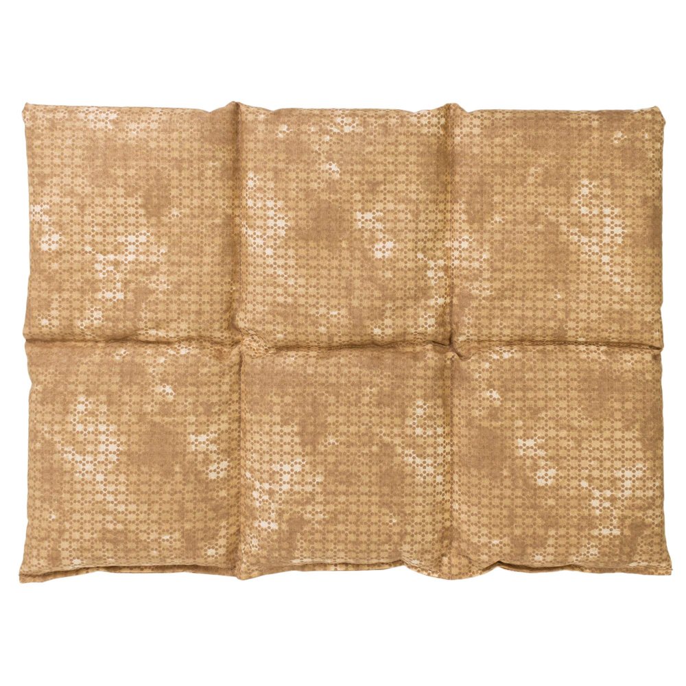 Large Spelt Grain Pillow 40 x 30 cm, 6-Chamber, Batik Gold