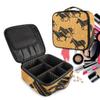 Yellow Horse Line Makeup Bag with Adjustable Dividers view 1