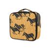 Yellow Horse Line Makeup Bag with Adjustable Dividers view 2