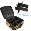 Yellow Horse Line Makeup Bag with Adjustable Dividers view 3