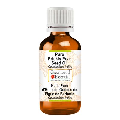 Greenwood Essential Pure Natural Prickly Pear Seed Oil (Opuntia ficus-indica), Therapeutic Quality, 50 ml (1.69 oz)