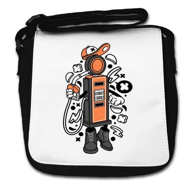 Cartoon-Style Gas Station Fuel Pump Small Shoulder Bag