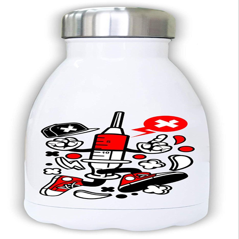 Cartoon Syringe Medical Hot Water Bottle
