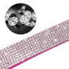 Haoyueer Soft Suede Dog Collar and Leash Set with Rhinestones, Red, S view 4