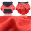 Legou Dog Autumn/Winter Outfit with Pocket, Denim + Red, S view 3