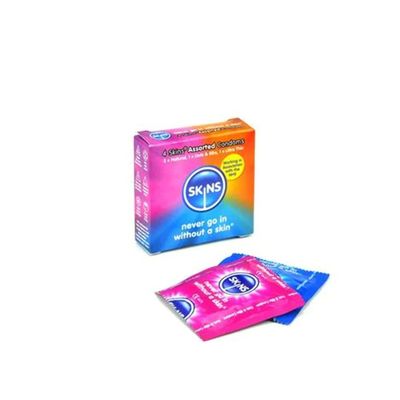 Skins Assorted Condoms, 4-Pack