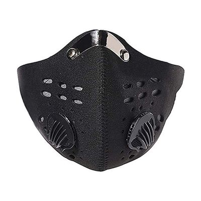 SpirWoRchlan Anti-Dust Cycling Mask with Activated Carbon Filter, Unisex, Black