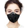 SpirWoRchlan Anti-Dust Cycling Mask with Activated Carbon Filter, Unisex, Black view 2