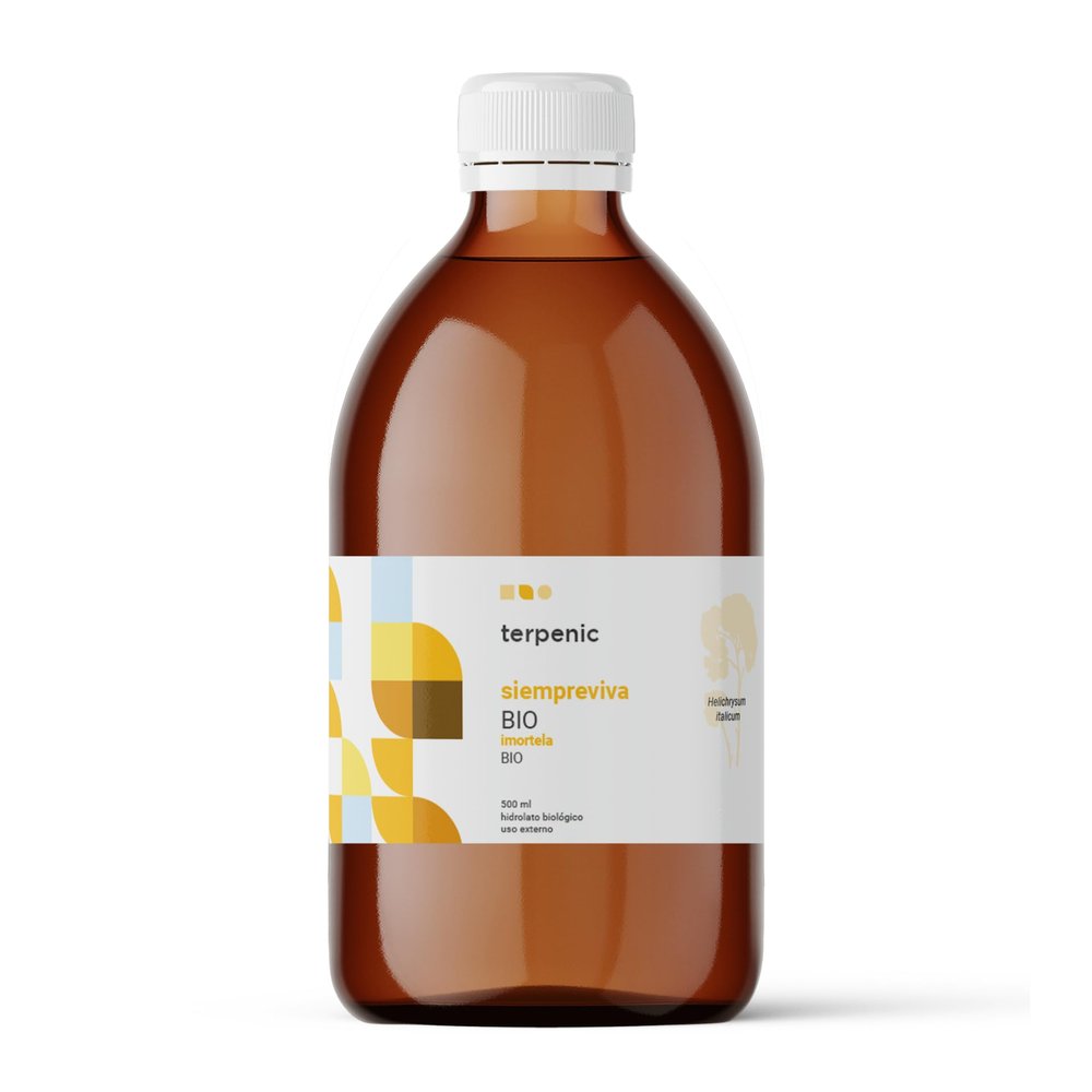 Terpenic Empireviva Organic Helichrysum italicum Hydrolat, 500 ml, External Use