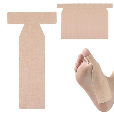 Turf Toe T-Straps, Self-Adhesive Moleskin Splints, 15-Pack