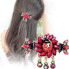 ADIASEN Crystal Peacock Design Hair Clips for Women and Girls view 1