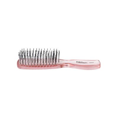EUROSTIL Small Transparent Pink Detangling Brush, 1 Count