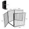 Black Metal Fireplace Safety Gate, 4 Panels view 2