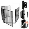 Black Metal Fireplace Safety Gate, 4 Panels view 3