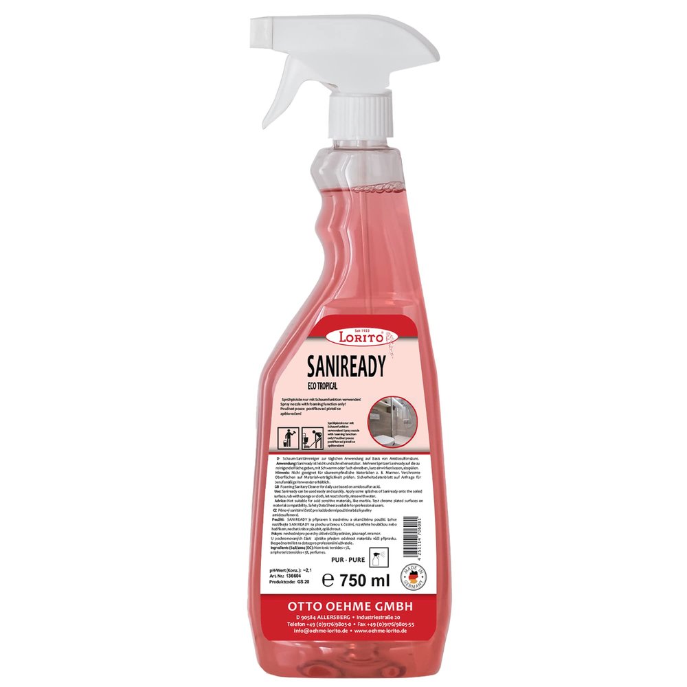 Lorito Saniready Bathroom Cleaner Spray, 750 ml