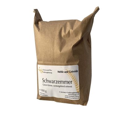 1,000 g Emmer Grains, Black Emmer, Partially Disinfested, Germinable