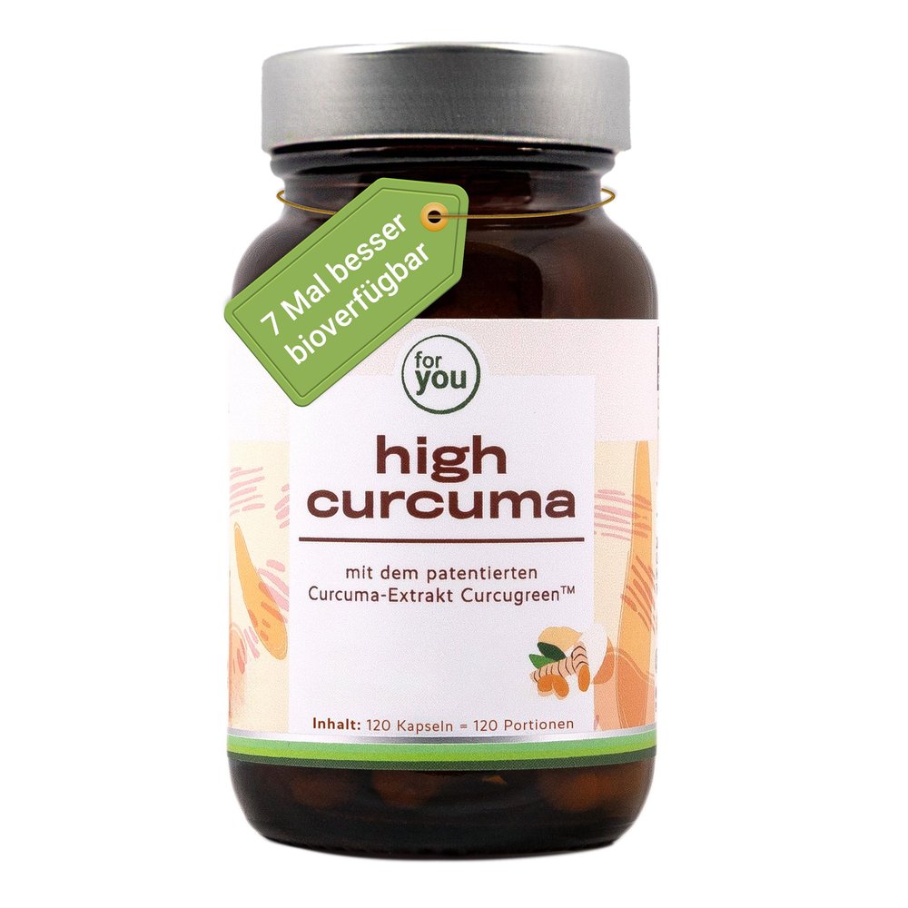 for you High Curcuma, 60 Capsules, 500 mg Curcuma Extract, Curcugreen