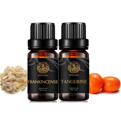 Aromatherapy Frankincense & Tangerine Essential Oil Set, 2 x 10 mL, 100% Pure