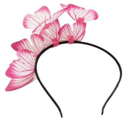 ADIASEN Super Fairy Butterfly Design Headband for Girls and Women, Red