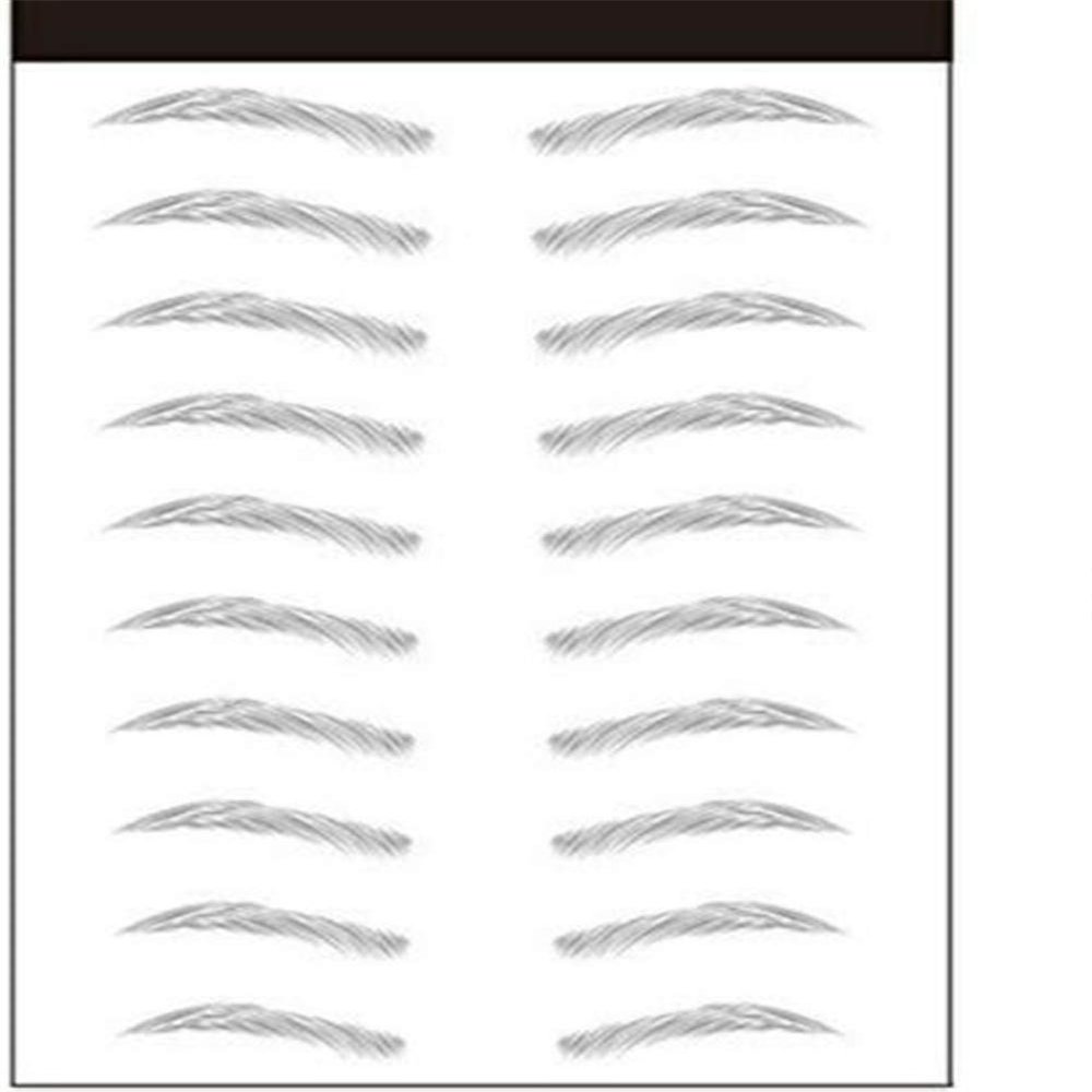 3D Stick-On Eyebrows, Waterproof Long-Lasting Eyebrow Tattoo Makeup Stickers