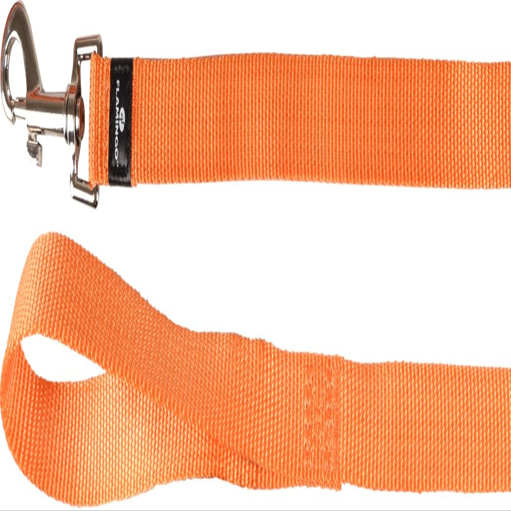 Flamingo Dog Leash Ziggi Orange 100cm 20mm