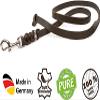 10 m Leather Dog Leash for Large Dogs, Braided Long Line Without Hand Loop, 12 mm, Cognac view 3