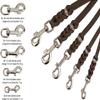10 m Leather Dog Leash for Large Dogs, Braided Long Line Without Hand Loop, 12 mm, Cognac view 4