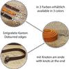 Leather Dog Leash 1.35 m for Large Dogs, Braided 15 mm Brown Leather Lead, No Hand Loop view 2