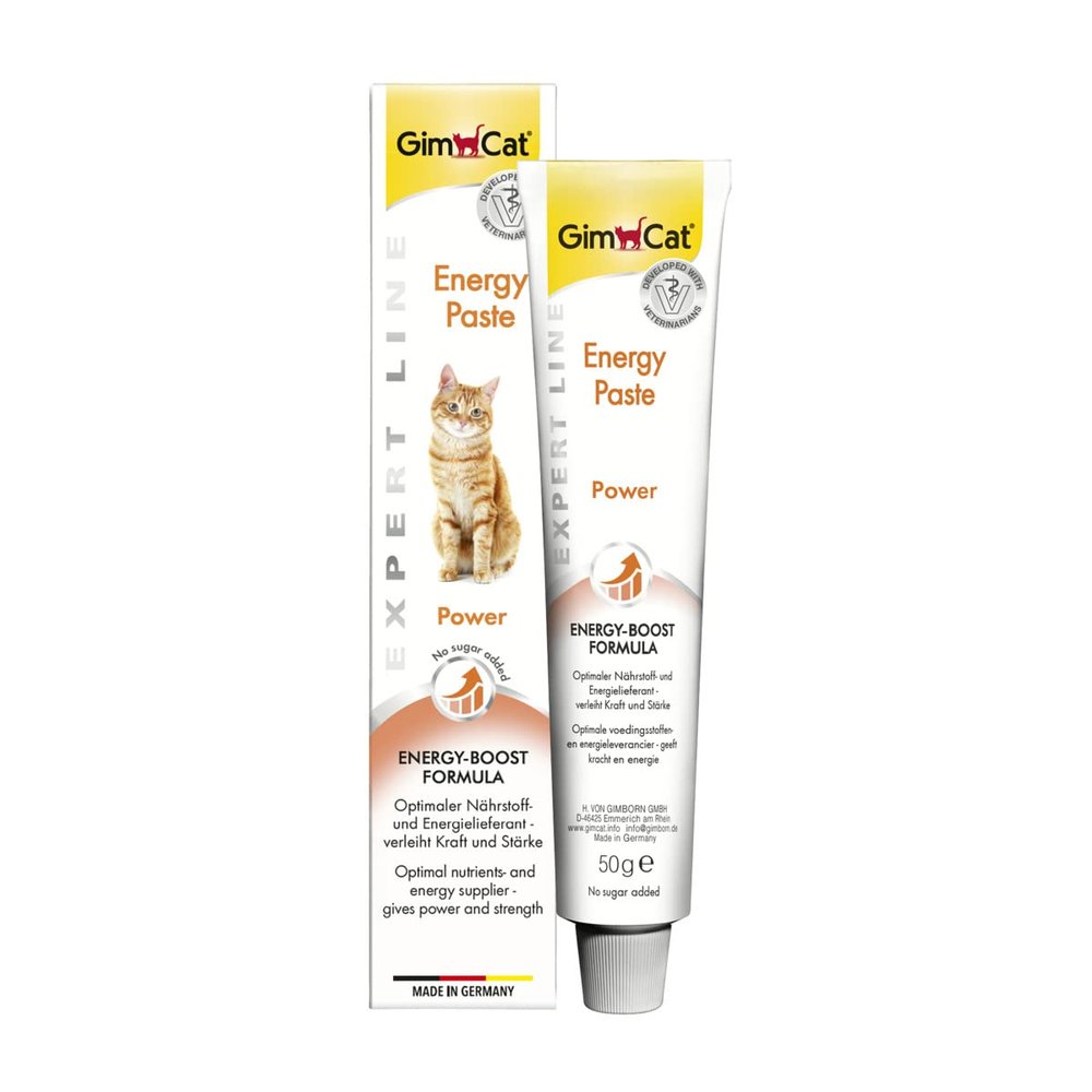GimCat EXPERT LINE Energy Paste - Functional Cat Snack - 1 Tube (1 x 50 g)