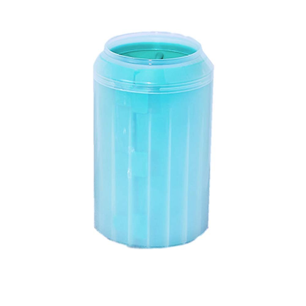 Dog Paw Cleaner Cup with Soft Silicone Brush, Green, L