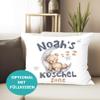 SpecialMe Teddy Moon Cushion Cover for Children, Personalized Name, White, 40 x 40 cm view 3