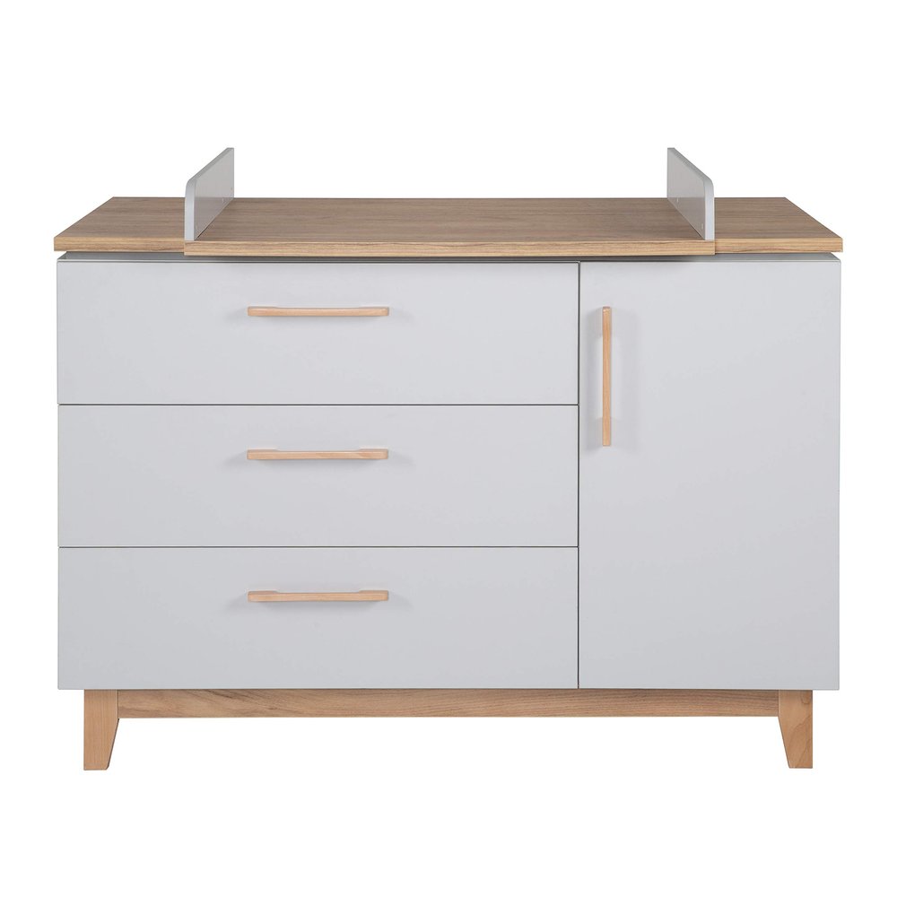 roba Caro Changing Dresser with Removable Changing Top, Soft-Close, 1 Door, 3 Drawers
