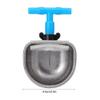 Cikonielf 5-Piece Stainless Steel Rabbit Water Bowls, Automatic Nipple Drinkers, Small view 2