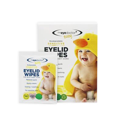 Eye Doctor Baby Eye Wipes for Sensitive Baby Eyes, 40 Count, Sterile